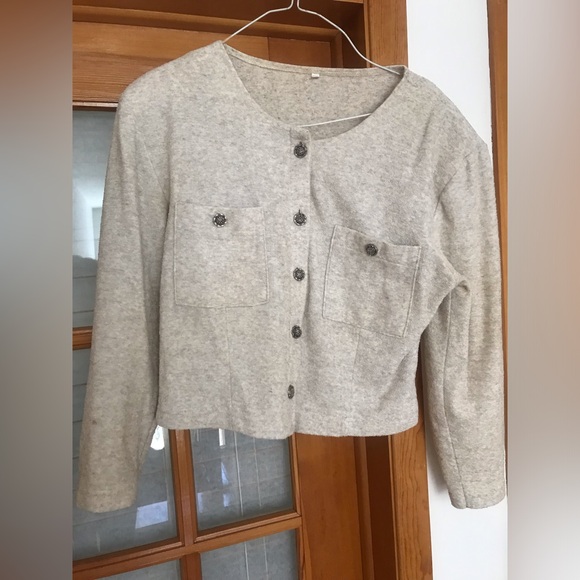 Beige blazer sz m or L - Picture 1 of 3